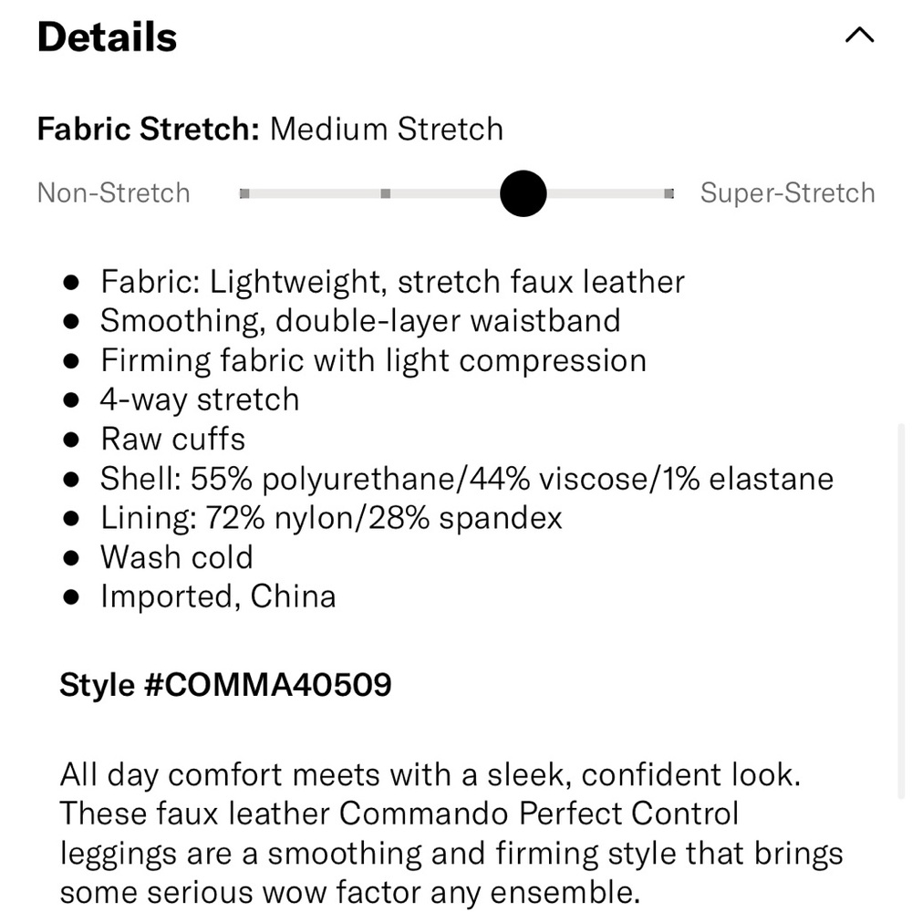 Commando Faux Leather Leggings - Picture 4 of 6